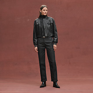 HERMES ネイビー ショートジャケット　size36 Short coat - Blue | Hermès Poland