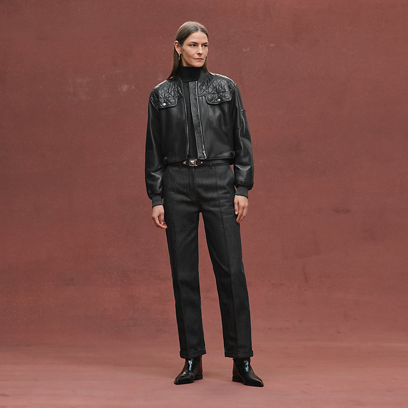 Short bomber jacket