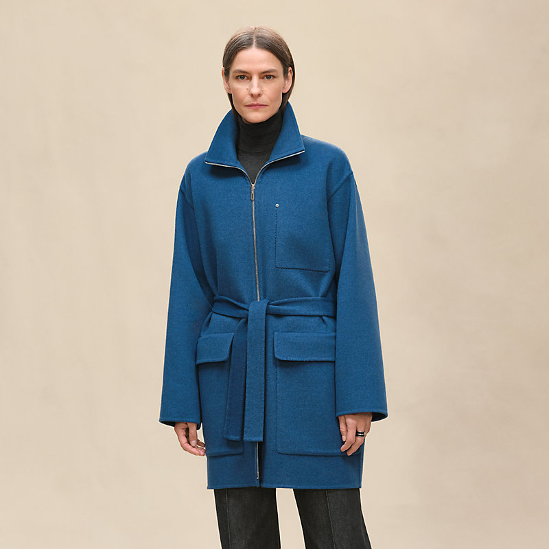 HERMES ネイビー ショートジャケット　size36 Short coat - Blue | Hermès Poland