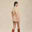 Short coat with leather details, View: Worn, worn, view 4 of 8