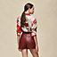 Short en cuir de chèvre grainée, Vue: Vue portée, worn, vue 3 sur 5