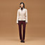 Short equestrian cashmere coat , View: Worn, worn, view 1 of 8