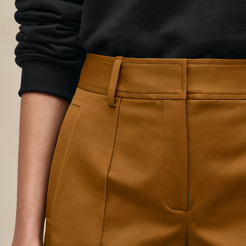 Short in twill doppio di cotone
