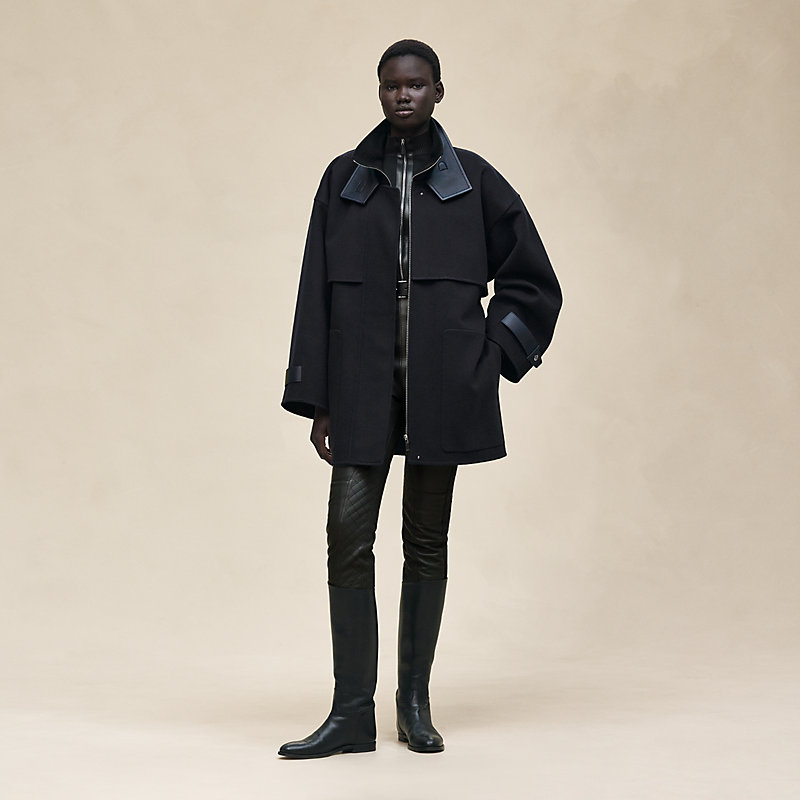 K*i様 the phos 25summer half sleeve coat Short mixed leather cashmere coat | Hermès Canada