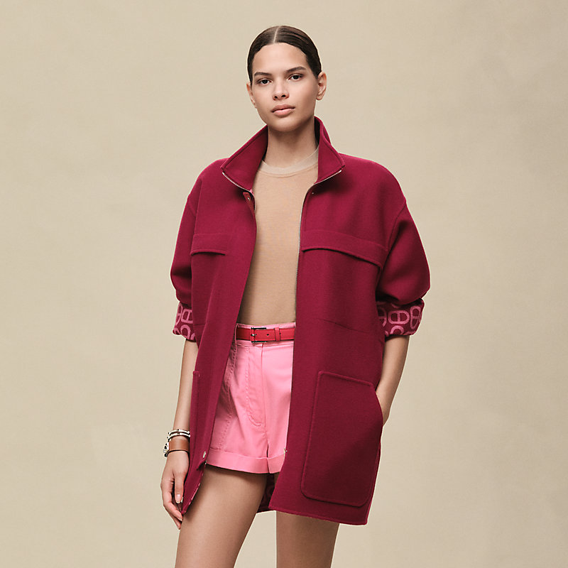 Short parka coat