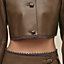Short shiny lambskin jacket, View: Worn, worn, view 6 of 6