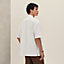 Short-sleeve boxy fit shirt with vareuse collar, View: Worn, worn, view 3 of 7