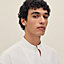 Short-sleeve boxy fit shirt with vareuse collar, View: Worn, worn, view 4 of 7