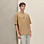 Short-sleeve boxy fit shirt with vareuse collar, View: Worn, worn, view 2 of 7