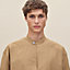 Short-sleeve boxy fit shirt with vareuse collar, View: Worn, worn, view 4 of 7