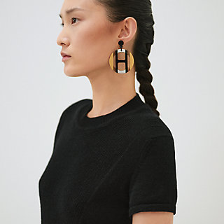 Short-sleeve long cashmere dress | Hermès USA