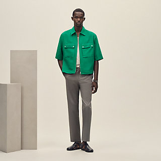 [新品]Silk Short Sleeve Overshirt Short-sleeve overshirt | Hermès Macau SAR