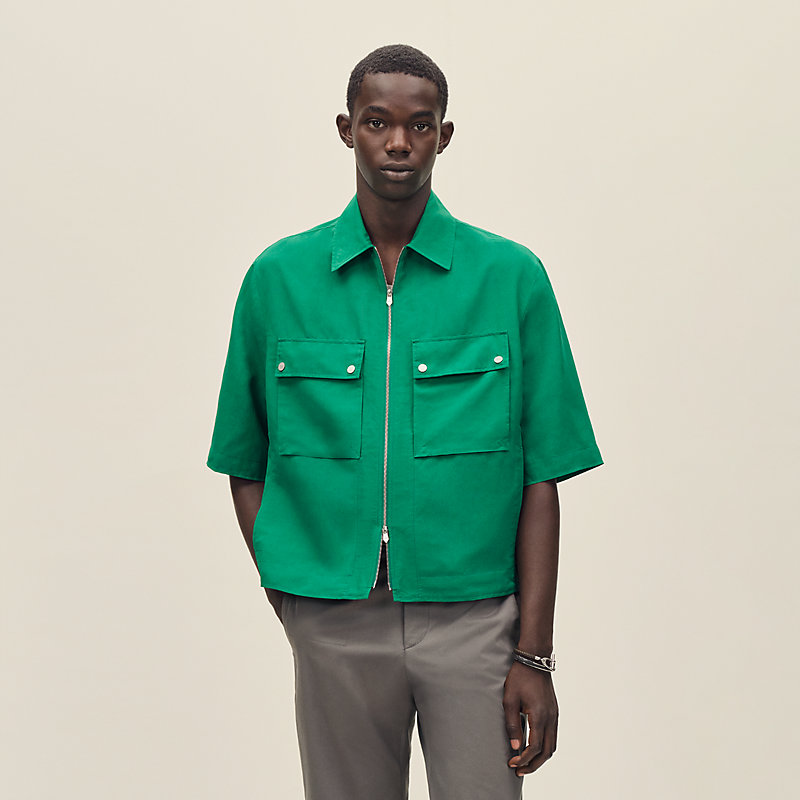 Short-sleeve overshirt | Hermès Netherlands