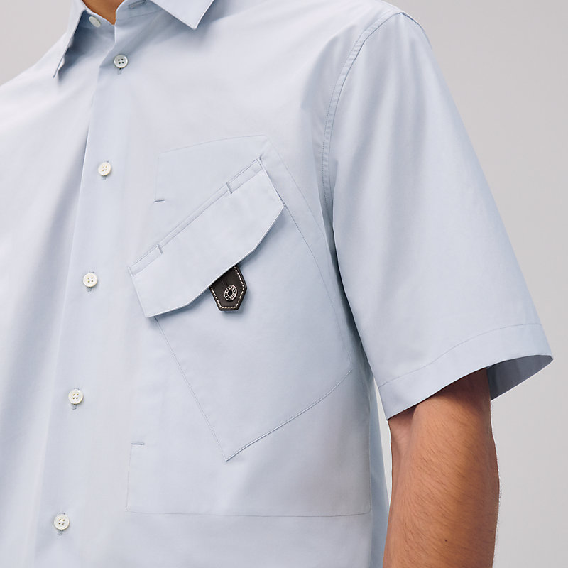 Short-sleeve straight cut shirt | Hermès Ireland