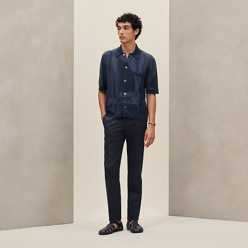 Short-sleeve straight cut shirt | Hermès Singapore