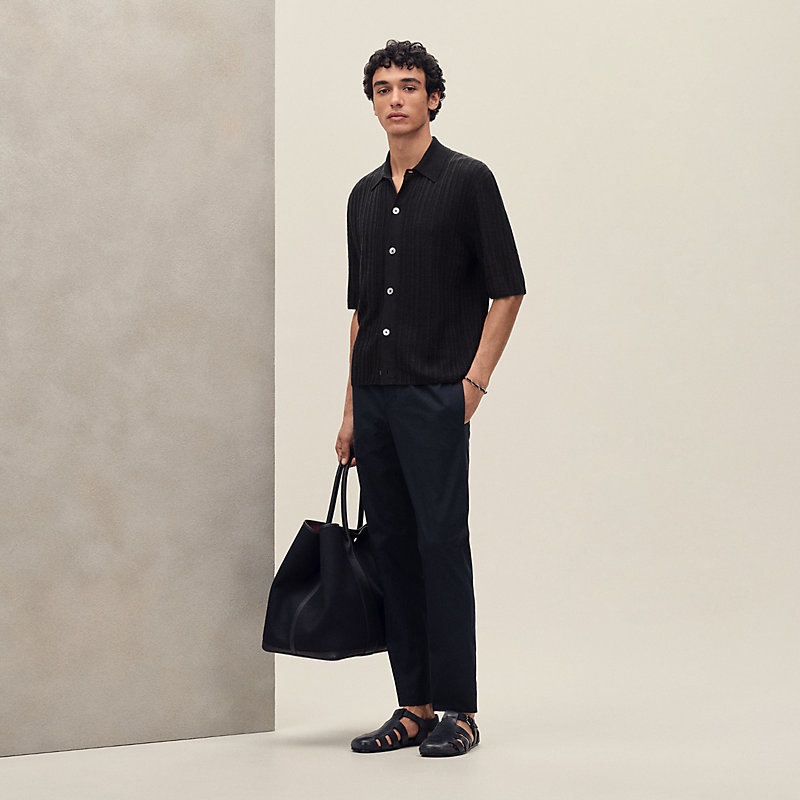 Short-sleeve straight cut shirt | Hermès Canada