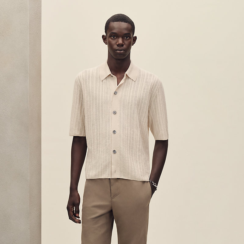 Short-sleeve straight cut shirt | Hermès USA