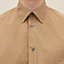Short-sleeve straight cut shirt with leather detail, View: Worn, worn, view 4 of 6