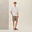 Short-sleeve straight cut shirt with notched collar, View: Worn, worn, view 1 of 5