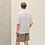 Short-sleeve straight cut shirt with notched collar, View: Worn, worn, view 3 of 5