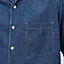 Short-sleeve straight cut shirt with notched collar, View: Worn, worn, view 4 of 5