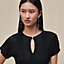 Short-sleeve sweater, View: Worn, worn, view 4 of 5