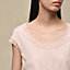 Short-sleeve sweater with ruffled details, View: Worn, worn, view 4 of 5