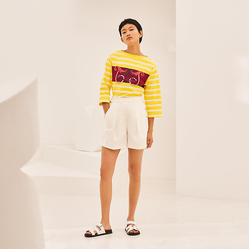 SHORT TWILL DOUBLE COTON STRETCH