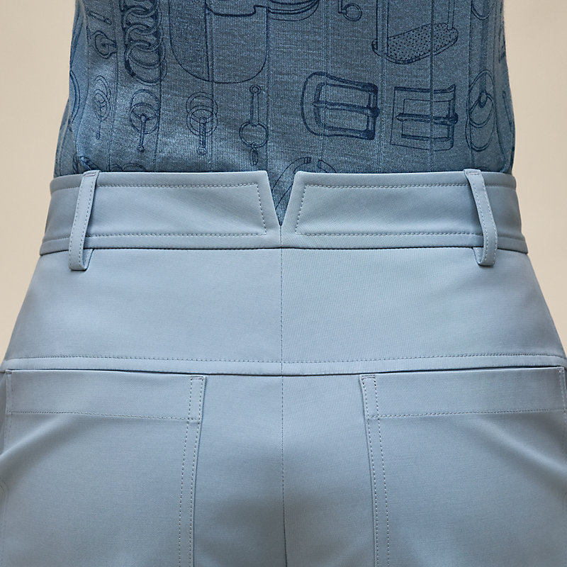 Shorts aus doppeltem Stretch-Baumwolltwill