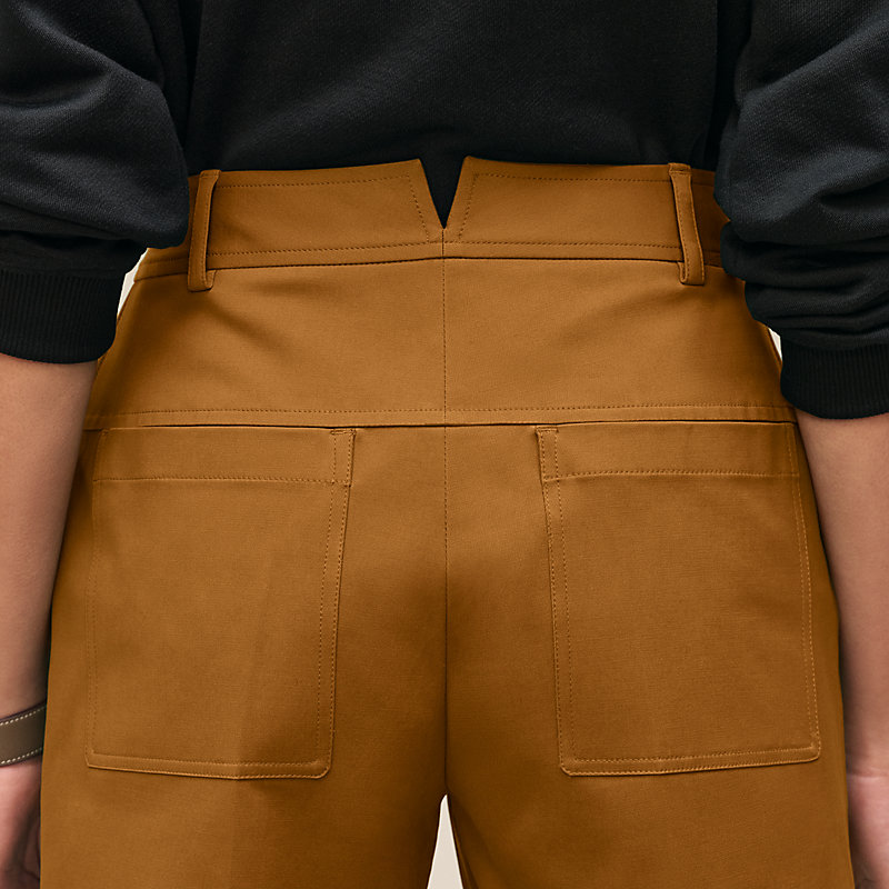 Shorts aus doppeltem Stretch-Baumwolltwill