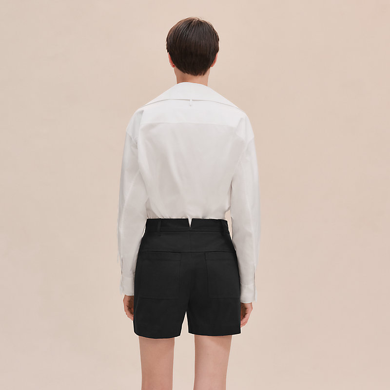 Shorts en twill doble de algodón