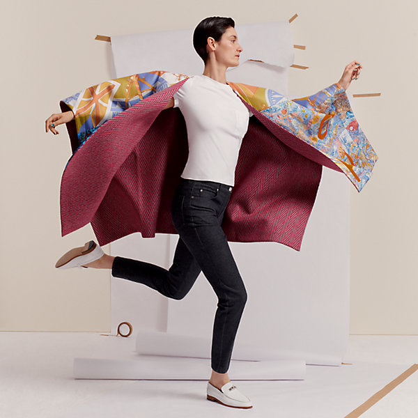 Silk and cashmere cape | Hermès Finland