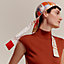 Silk hair bonnet, View: Worn, worn, view 1 of 4