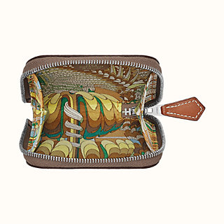 hermes silk in change purse