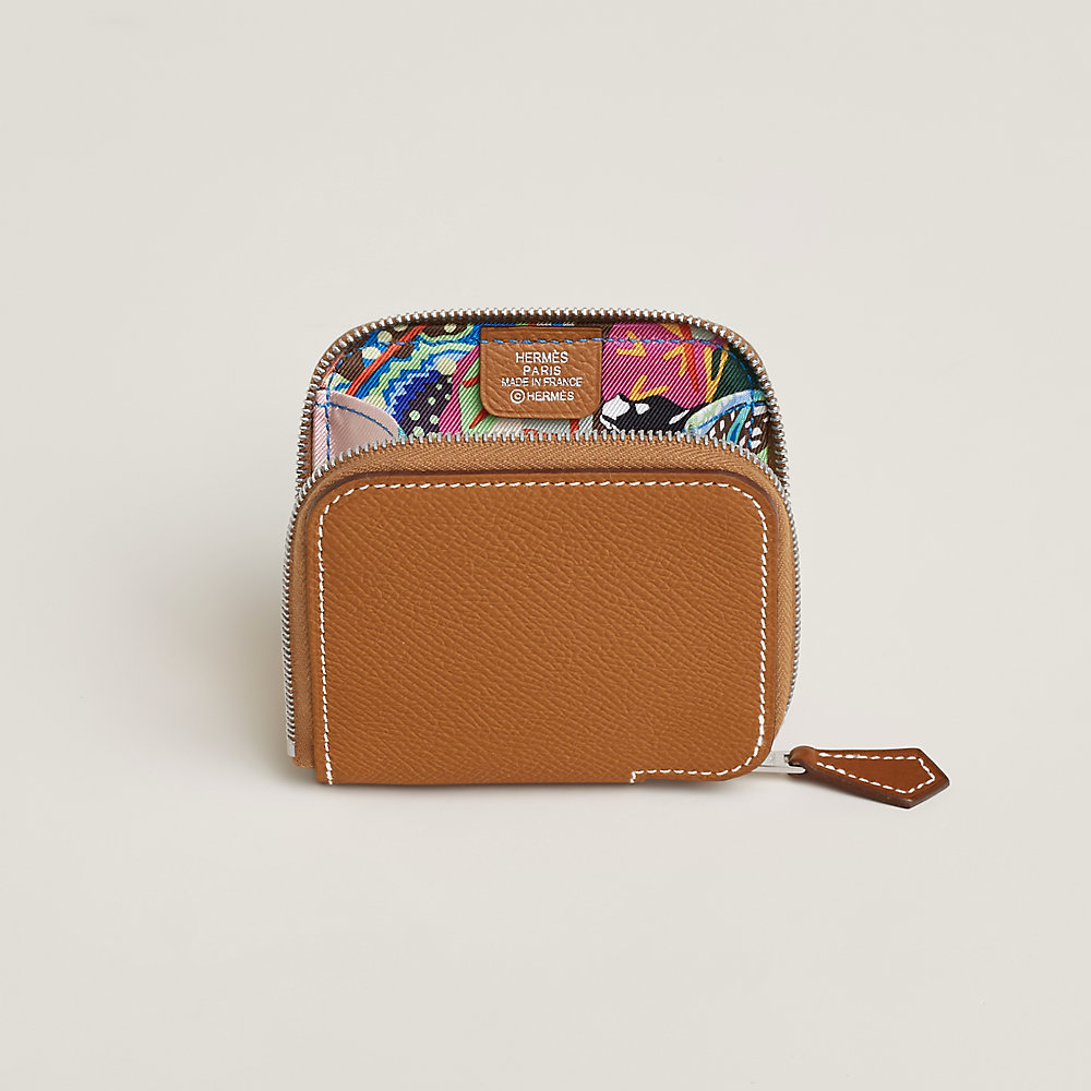 直営店＊シルクイン 小銭入 Silk'In change purse 8×8cm Silk'In change purse | Hermès Singapore