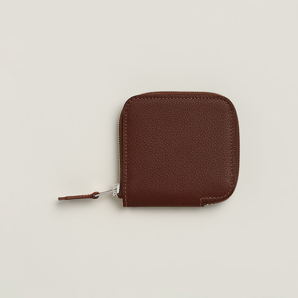 Silk'In change purse - Grey | Hermès USA