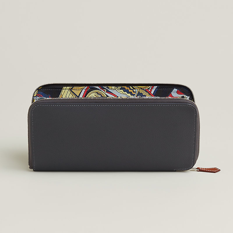 【内側がカワイイ♪】HERMES Portefeuille Silk'In Classique 内側がカワイイ♪】HERMES Portefeuille Silk'In Classique