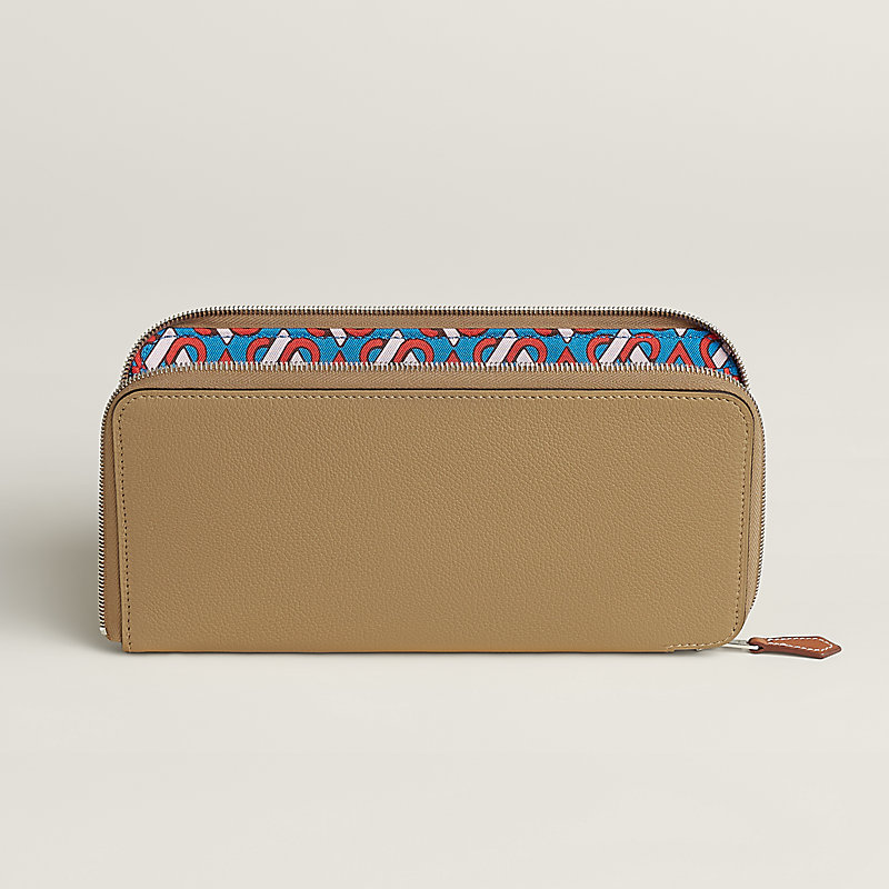 【関税込】Silk'In Classique wallet Silk'In Classique long wallet - Beige | Hermès USA