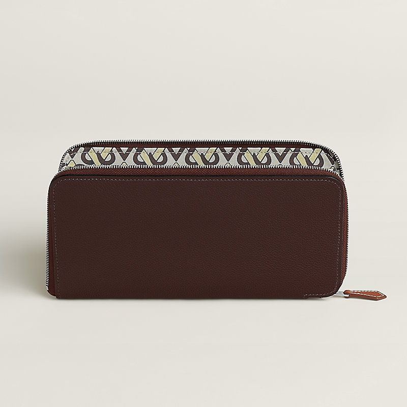 Silk'In Classique long wallet - Brown | Hermès Netherlands