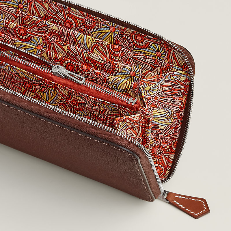 エルメスSILKIN CLASSIQUE Gold/Rose Mexico長財布 Silk'In Classique long wallet - Pink | Hermès USA