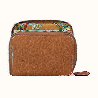 hermes silk in wallet compact