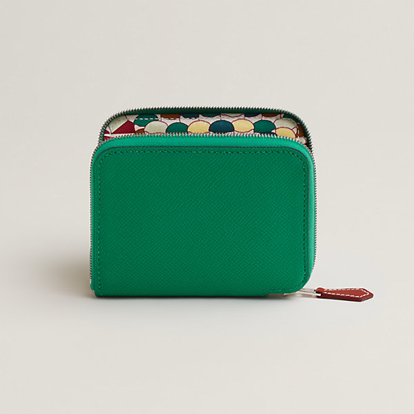 hermes silk compact wallet
