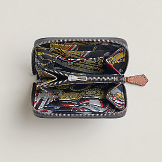 見えないところまで贅沢★【HERMES】Silk In ミニ財布 HERMES エルメス 二つ折り財布 アザップ シルクイン コンパクト