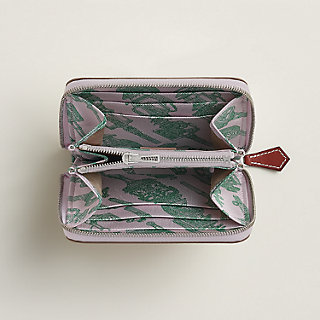 ≪裏地も可愛い♪≫ HERMES Silk’In コンパクト ウォレット ☆裏地が可愛い♪【HERMES】シルクイン コンパクト ミニ財布