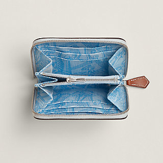 HERMES◆Silk in compact Sesame/Gris perle◆ Silk'In Compact wallet | Hermès USA