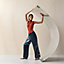 Silk patchwork pants, View: Worn, worn, view 1 of 3