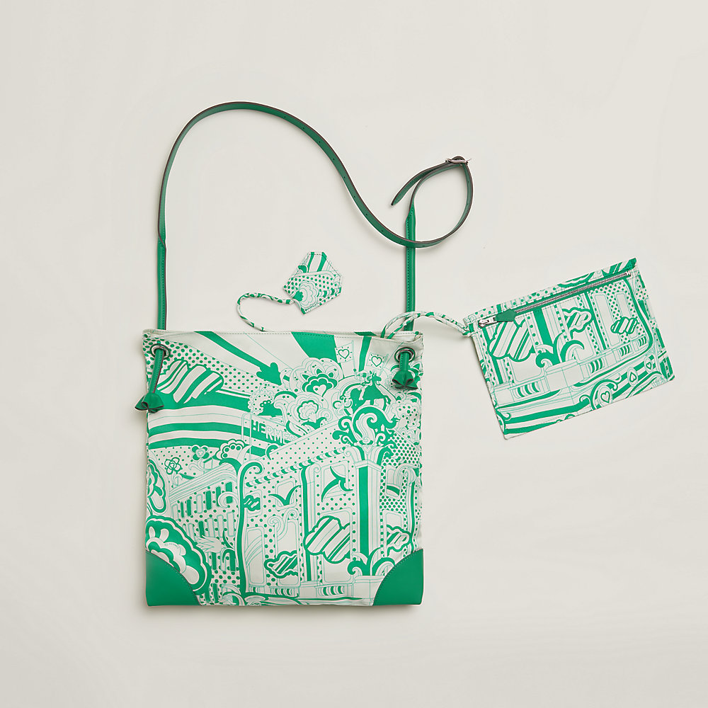 Silkycity 33 bag - Green | Hermès Macau SAR