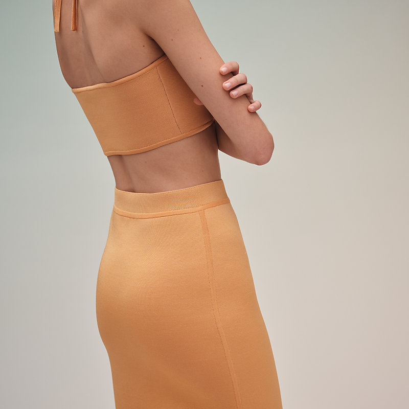 HERMES Flared skirt ★関税込 flared-skirt--4H0332DR02-worn-