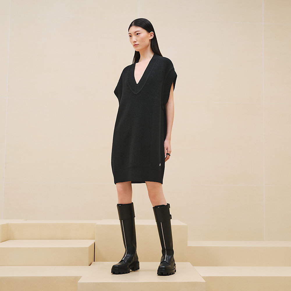 Sleeveless cashmere dress | Hermès Australia