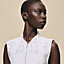Sleeveless embroidered blouse, View: Worn, worn, view 4 of 5